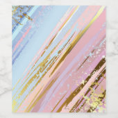 テクスチャピンクの背景 ワインラベル (シングルラベル)