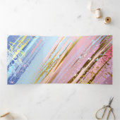 テクスチャピンクの背景 三つ折りプログラム (内部)