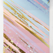 テクスチャピンクの背景 三つ折り招待状 (内部中)