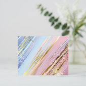 テクスチャピンクの背景 出欠カード (スタンド正面)