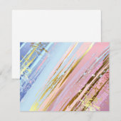 テクスチャピンクの背景 出欠カード (正面/裏面)