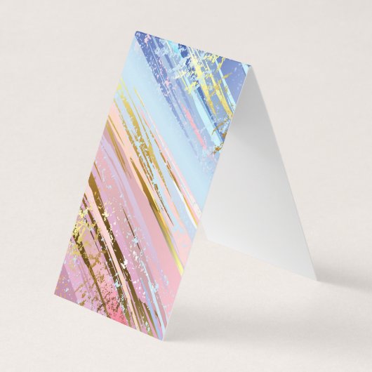 テクスチャピンクの背景 名刺 (正面)