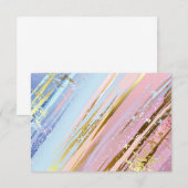 テクスチャピンクの背景 招待状 (正面/裏面)