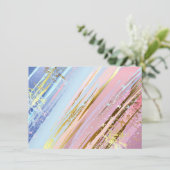 テクスチャピンクの背景 招待状 (スタンド正面)