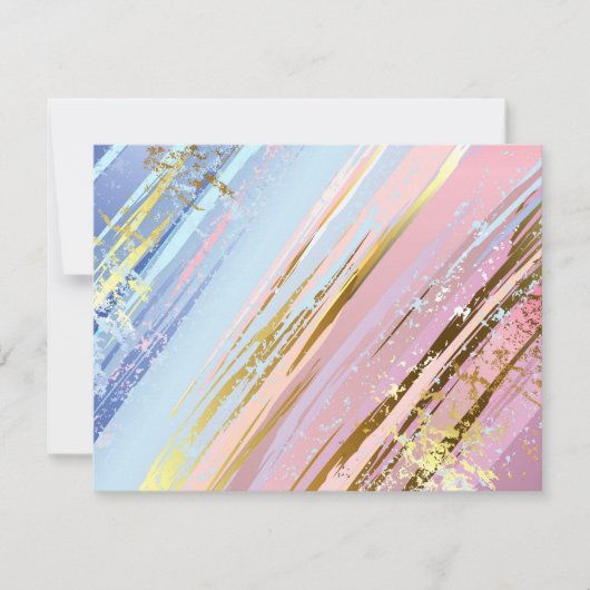 テクスチャピンクの背景 案内状 (正面)