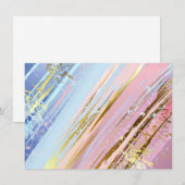 テクスチャピンクの背景 案内状 (正面/裏面)