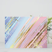 テクスチャピンクの背景 案内状 (スタンド正面)