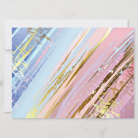 テクスチャピンクの背景 案内状 (正面)