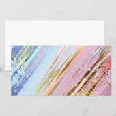 テクスチャピンクの背景 案内状 (正面/裏面)