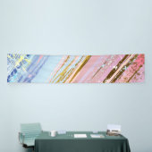 テクスチャピンクの背景 横断幕 (トレードショー)