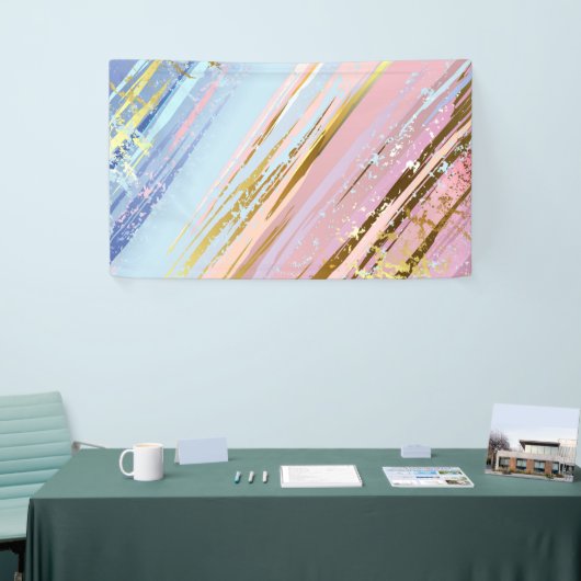 テクスチャピンクの背景 横断幕 (トレードショー)