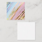 テクスチャピンクの背景 紹介カード (正面/裏面)