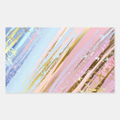 テクスチャピンクの背景 長方形シール (正面)