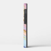 テクスチャピンクの背景 Case-Mate iPhoneケース (裏面 / 左)