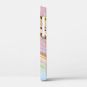 テクスチャピンクの背景 Case-Mate iPhoneケース (裏面 / 左)