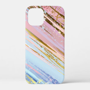 テクスチャピンクの背景 iPhone 12 MINI ケース