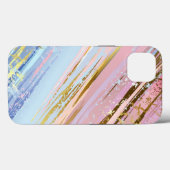 テクスチャピンクの背景 Case-Mate iPhoneケース (裏面 (横))