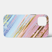 テクスチャピンクの背景 Case-Mate iPhoneケース (裏面 (横))