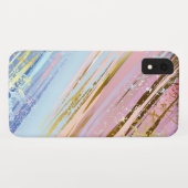 テクスチャピンクの背景 Case-Mate iPhoneケース (裏面(横))