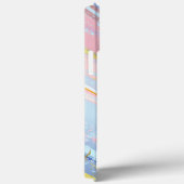 テクスチャピンクの背景 Case-Mate iPhoneケース (裏面 / 右)