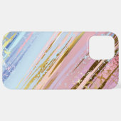 テクスチャピンクの背景 iPhoneケース (裏面横)