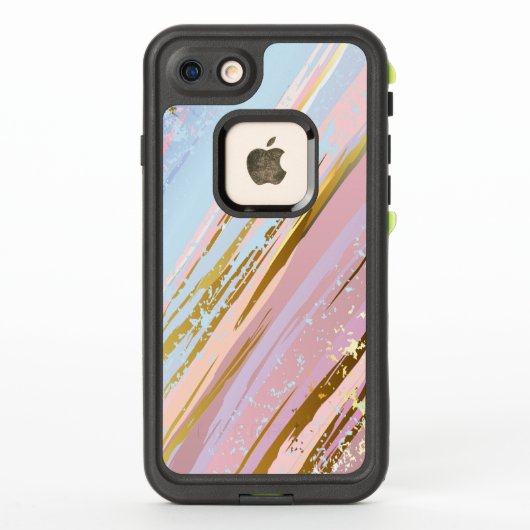 テクスチャピンクの背景 LifeProof iPhoneケース (裏面)
