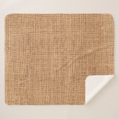 テクスチャファブリックのバーラップバックグラウンド シェルパブランケット (正面(横))