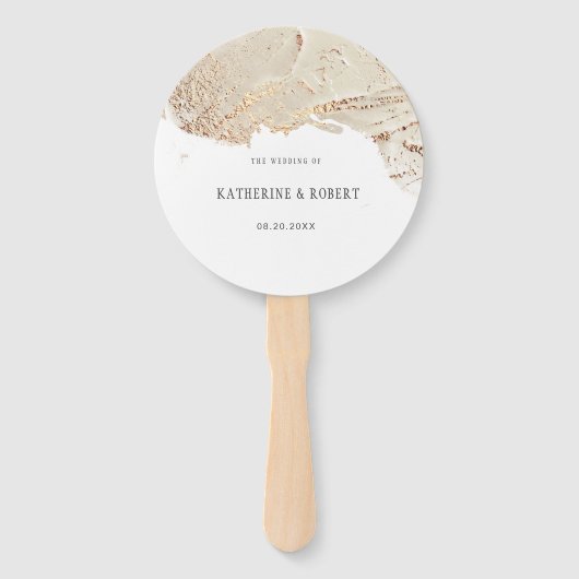 テクスチャフェイク金ゴールドホイ結婚ルのハンドファン ハンドファン (正面)