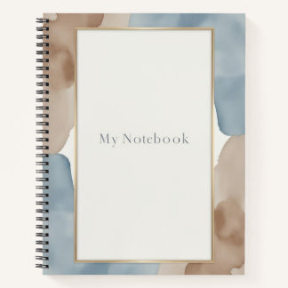 テクスチャフレーム：水彩と紙 ノートブック