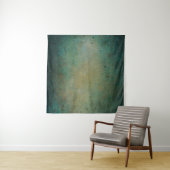 テクスチャブルー緑のグラデーションウォール タペストリー (インサイチュ(横))