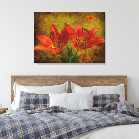 テクスチャプレーリーアイコン キャンバスプリント (インサイチュ (寝室))