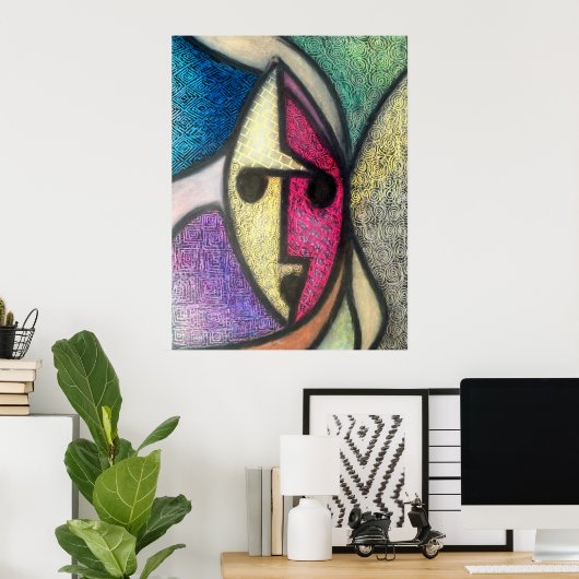 テクスチャマスク ポスター (ホームオフィス)