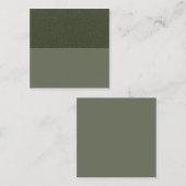 テクスチャマッピングされたMossグリーンスプリット紹介カード – カスタム 紹介カード (正面/裏面)