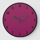 テクスチャマルーンエレガンス ラージ壁時計 (正面)