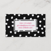 テクスチャマーク（白）/表現 名刺 (裏面)