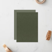 テクスチャムスグリーンフラットノートカード – カスタマイズ可能 ノートカード (正面/裏面インサイチュ)