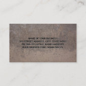 テクスチャメタル | モノグラムQRコード名刺 名刺 (裏面)