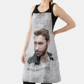 テクスチャモダングレーの写真 エプロン (インサイチュ)