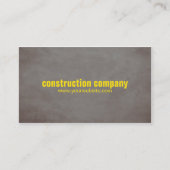 テクスチャモダンストーン黄色建築 名刺 (正面)