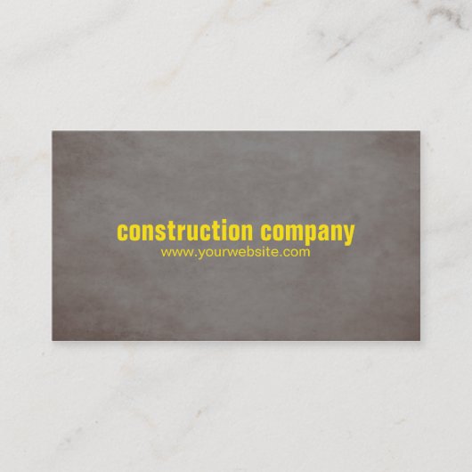 テクスチャモダンストーン黄色建築 名刺 (正面)