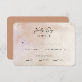 テクスチャモダンミニマリストRSVPエンクロージャカード 招待状