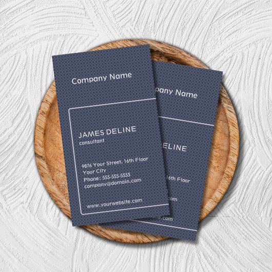 テクスチャモダン付き青の名刺テンプレート 名刺