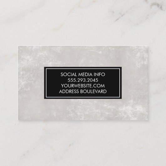 テクスチャモダン 名刺 (裏面)