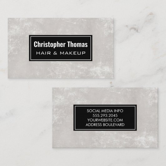 テクスチャモダン 名刺 (正面/裏面)