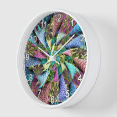 テクスチャルフラクタル緩和曲線 壁時計 (傾斜)