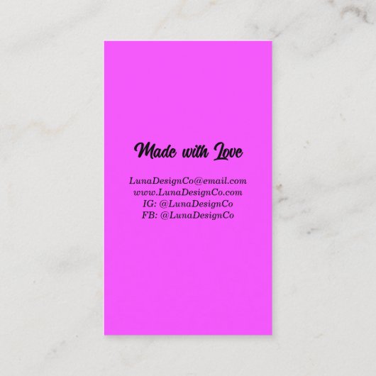 テクスチャレインボー2ピンジュエリー名刺 名刺 (裏面)