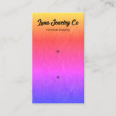 テクスチャレインボー2ピンジュエリー名刺 名刺 (正面)