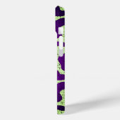 テクスチャレトロ紫の斑点iPhoneケース Case-Mate iPhoneケース (裏面 / 左)