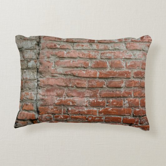 テクスチャレンガ。壁。属性のある背景 アクセントクッション (裏面)