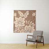 テクスチャレースの布地。白い背景のスタッドのレース タペストリー (インサイチュ(横))